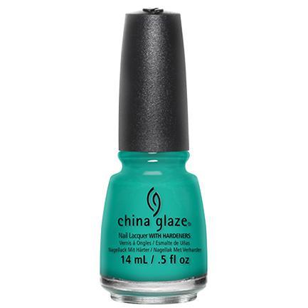 China Glaze - Turned Up Turquoise 0.5 oz - #70345-Beyond Polish